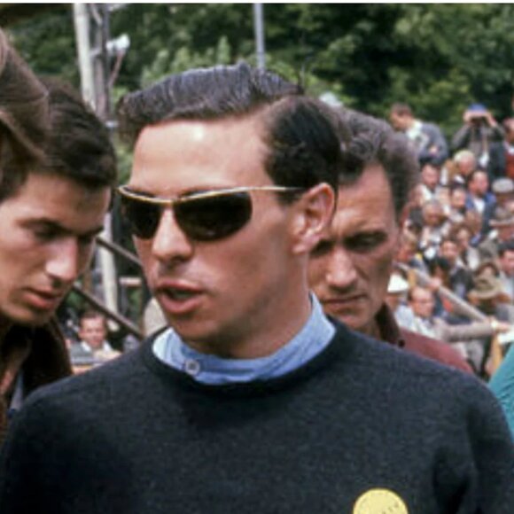 *SOLD* Renauld of France Orama Sixty One Silver Frame Green Lens Wrap Sunglasses - Picture 14 of 16